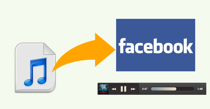 An audio file is uploading to Facebook